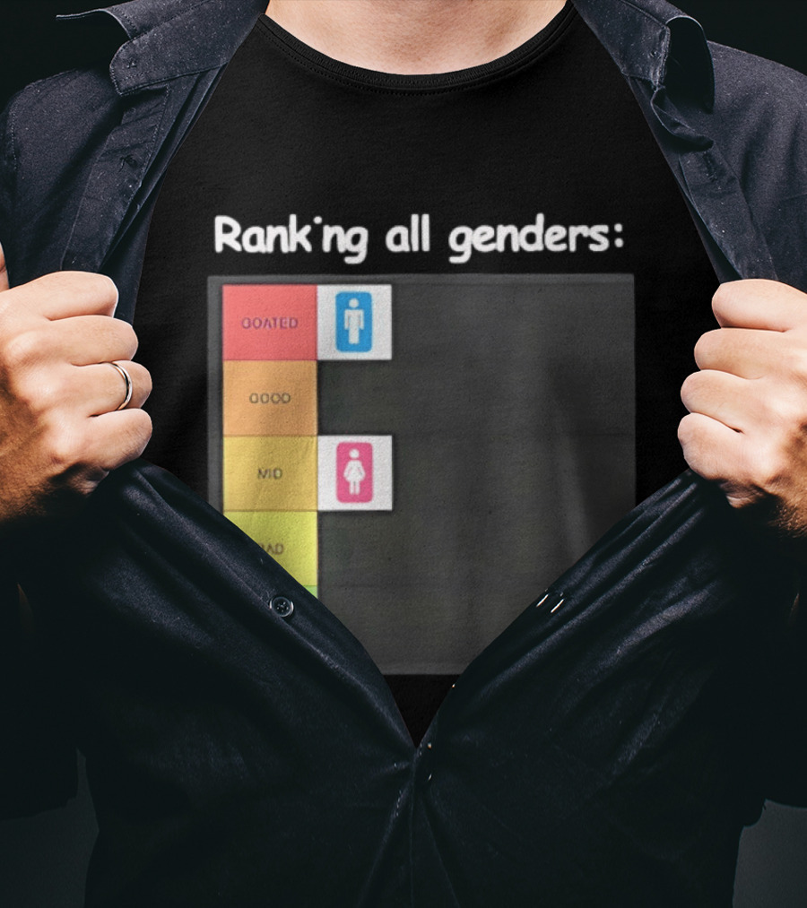 Ranking All Genders GOATed Good Mid Bad D T-Shirt