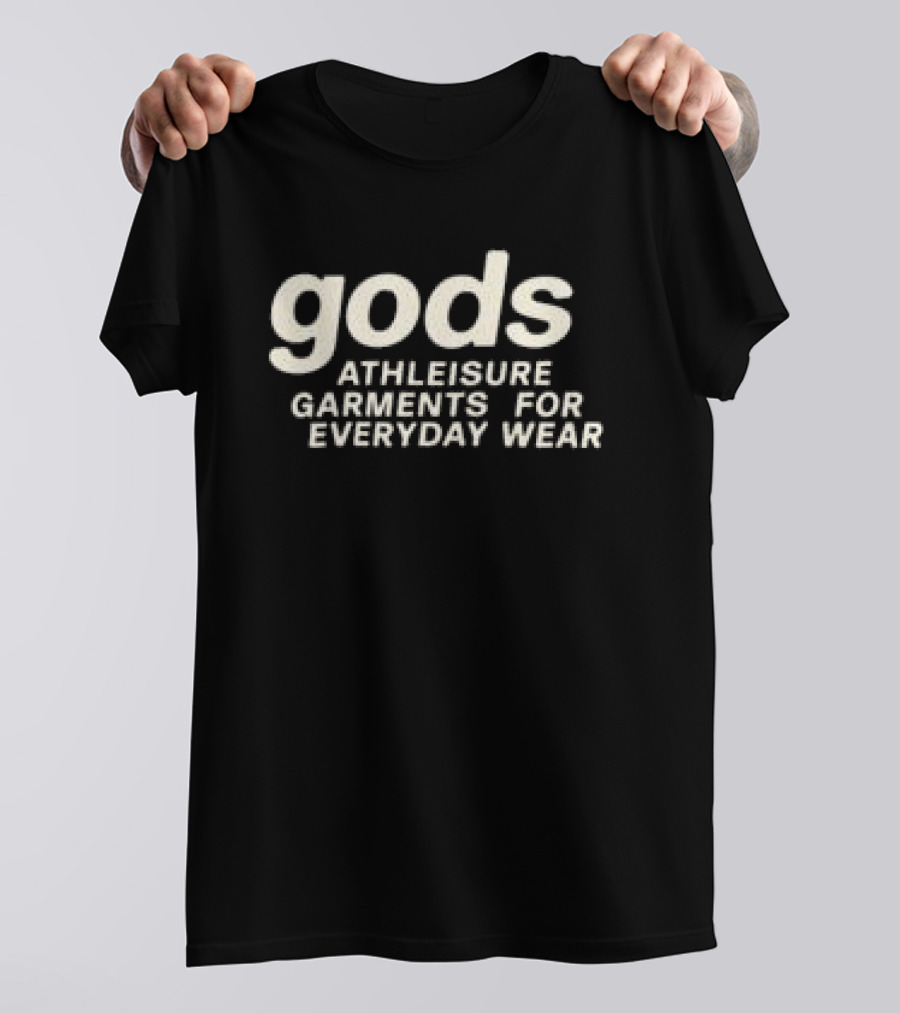 Gods Athleisure Garments Zipper Black Everyday Wear T-Shirt