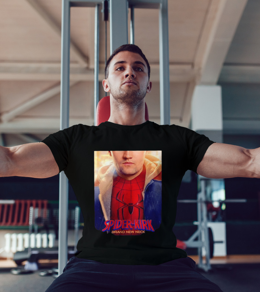 Spider Kirk Brand New Neck Spider Man X Charlie Kirk T-Shirt