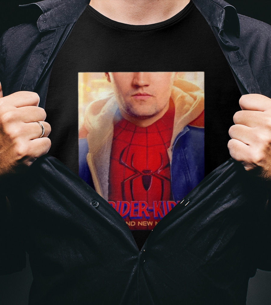 Spider Kirk Brand New Neck Spider Man X Charlie Kirk T-Shirt