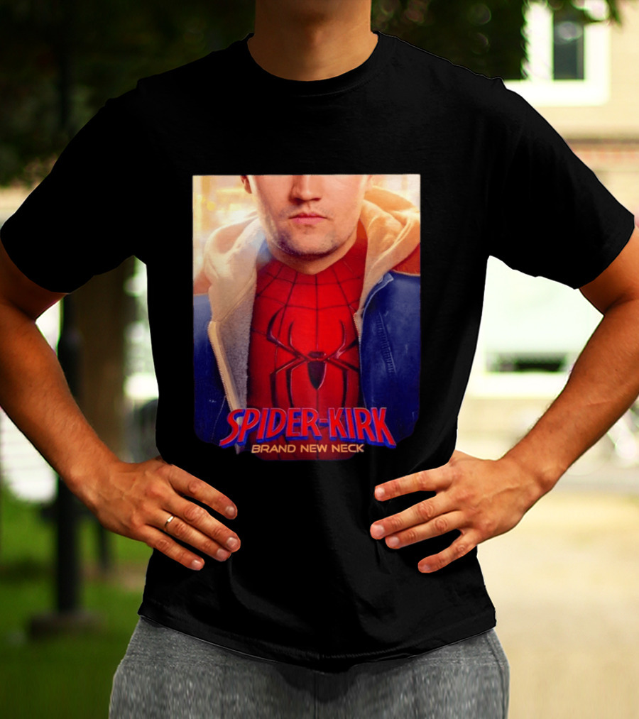 Spider Kirk Brand New Neck Spider Man X Charlie Kirk T-Shirt