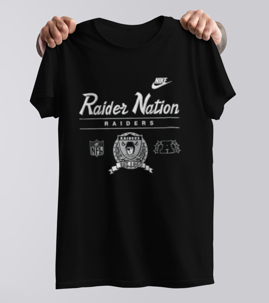 Raider Nation Raiders Shield 1960 Mike Washington Jr Las Vegas T-Shirt