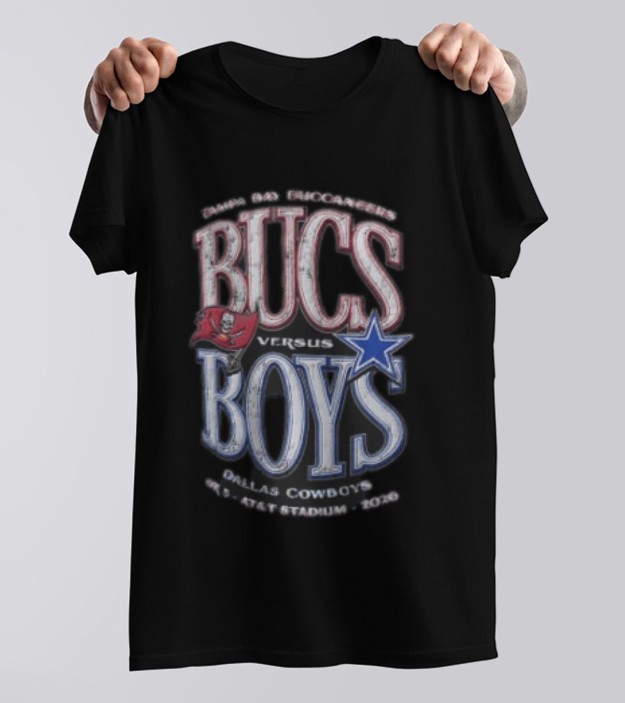 Tampa Bay Buccaneers Dallas Cowboys Bucs Versus Boys AT&T Stadium 2023 T-Shirt