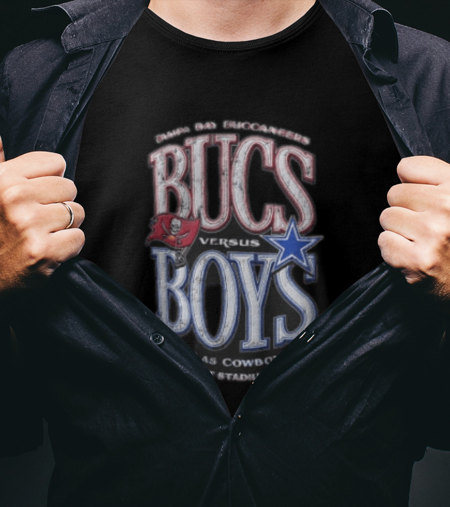 Tampa Bay Buccaneers Dallas Cowboys Bucs Versus Boys AT&T Stadium 2023 T-Shirt