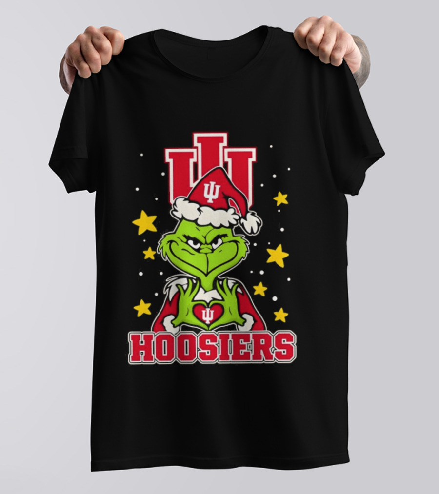 Hoosiers Christmas Grinch Indiana NCAA T-Shirt