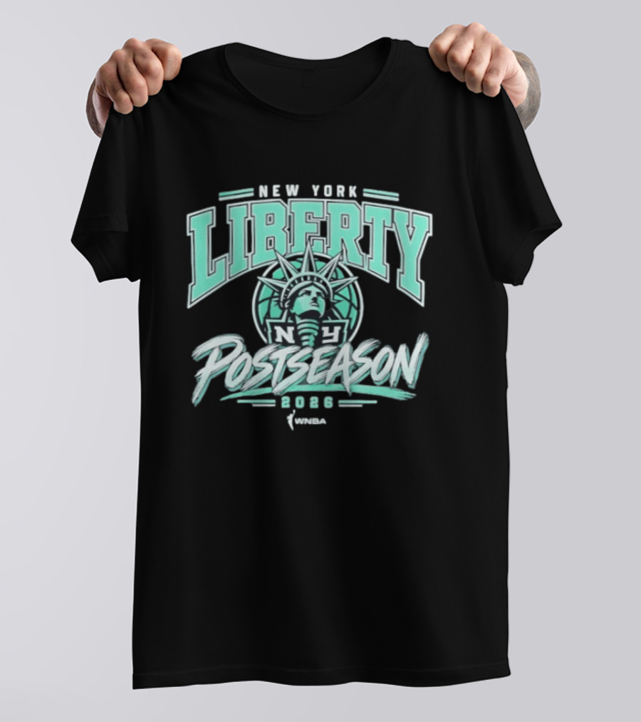 New York Liberty WNBA 2026 Playoffs Statue Of Liberty T-Shirt