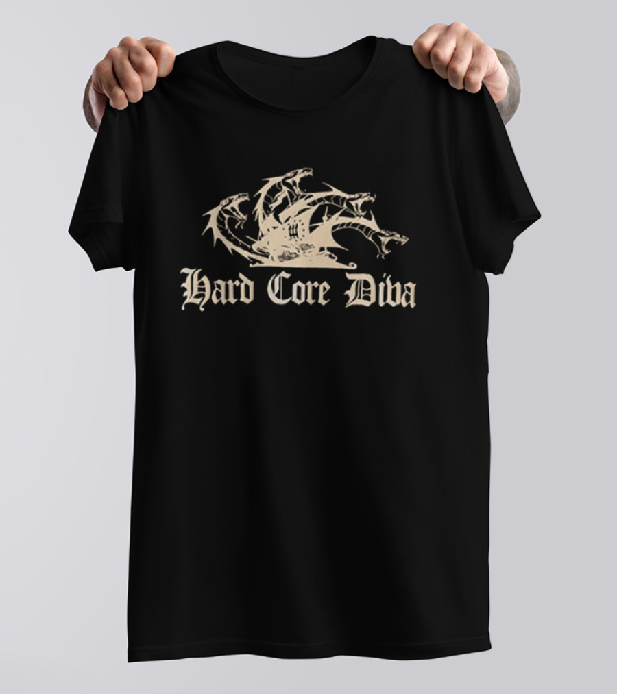 Niteharts Store Hard Core Diva Isoxo H.C.D. Piracy Dragon T-Shirt
