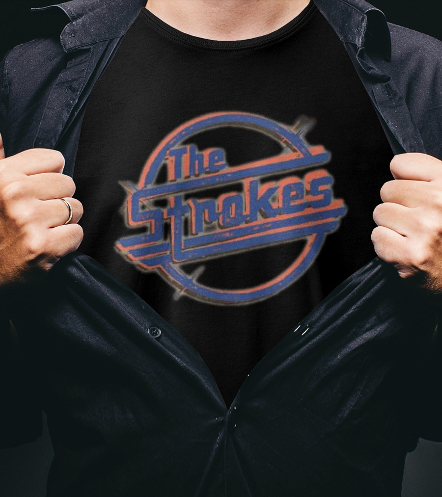 The Strokes New York Vintage Circle Logo Crewneck T-Shirt