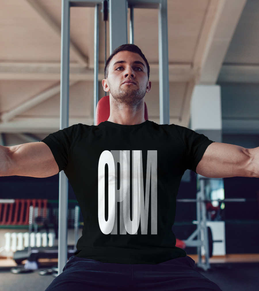 Opium Store Opium 00 Bold Text Optical Illusion T-Shirt