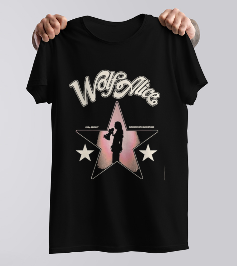 Wolf Alice Belfast Event Star T-Shirt
