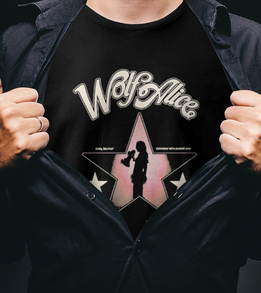 Wolf Alice Belfast Event Star T-Shirt