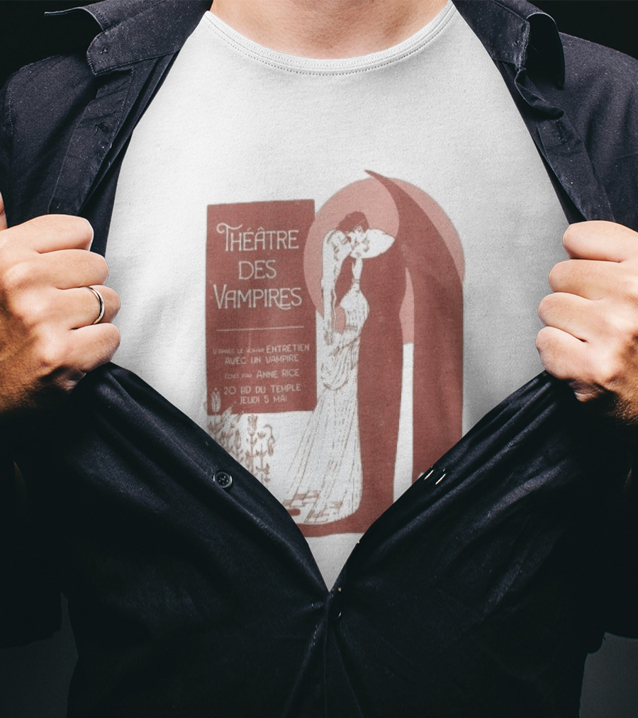Théâtre Des Vampires Entretien Avec Un Vampire Anne Rice 20 BD Du Temple Jeudi 5 Mai T-Shirt