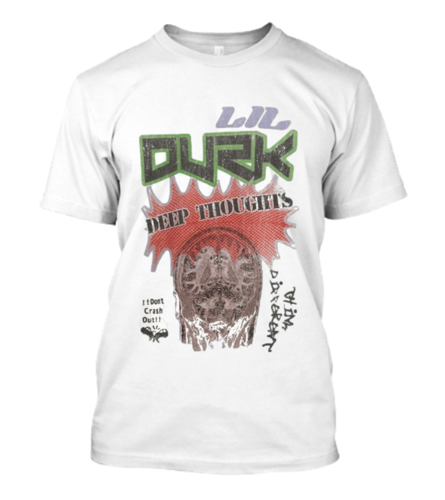 Lil Durk Deep Thoughts 100% Crash Out Brain Power Vortex T-Shirt
