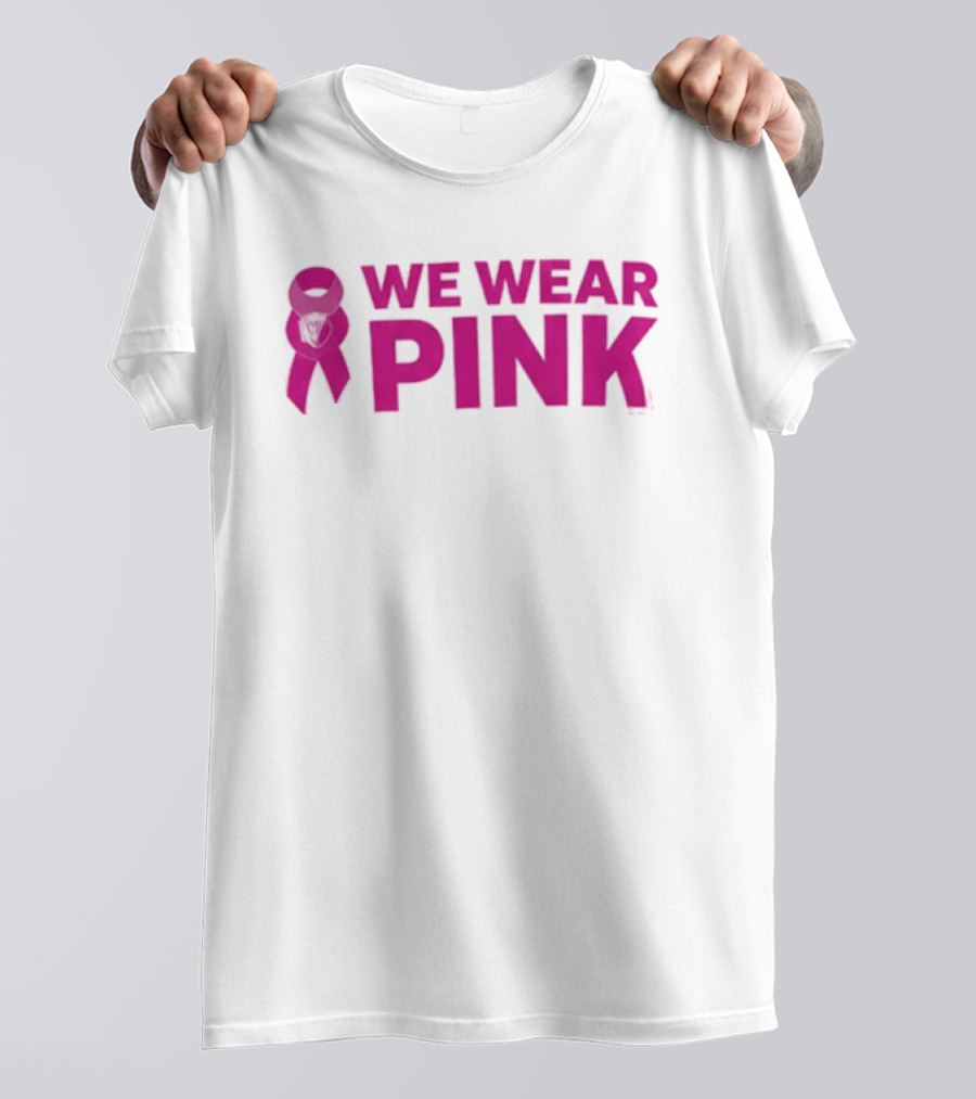 Memphis Grizzlies We Wear Pink Breast Cancer Awareness Support T-Shirt