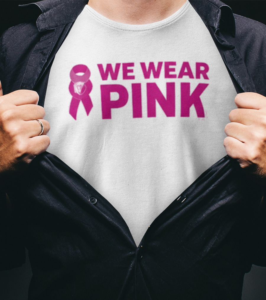 Memphis Grizzlies We Wear Pink Breast Cancer Awareness Support T-Shirt