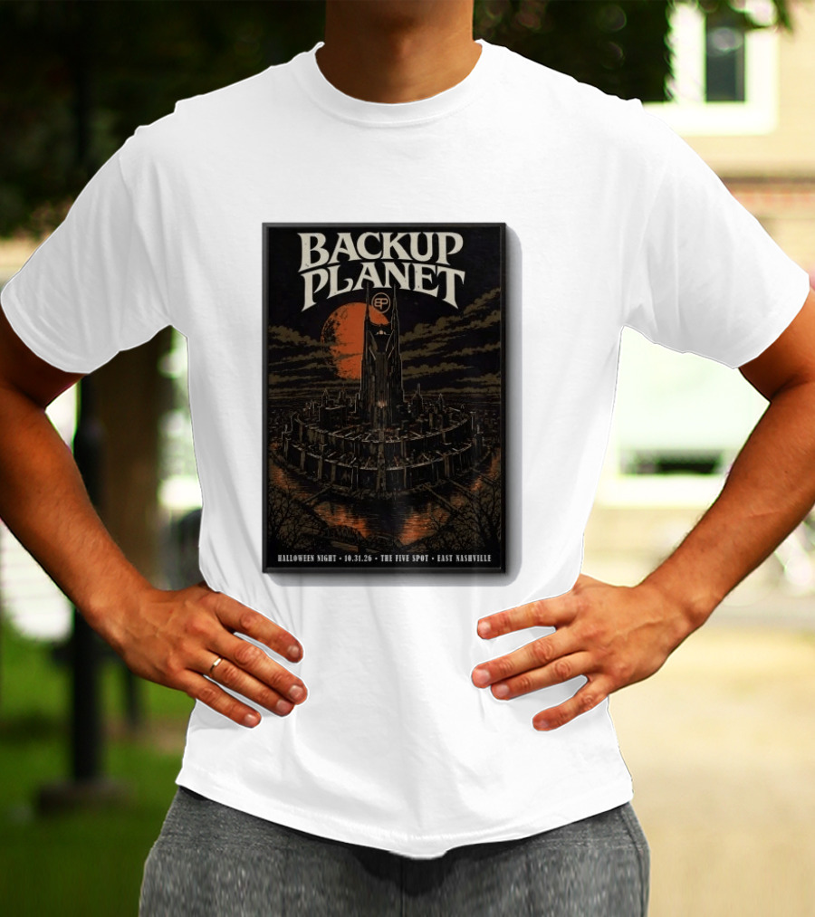 Halloween Night Backup Planet The Five Spot East Nashville 10.31.26 T-Shirt