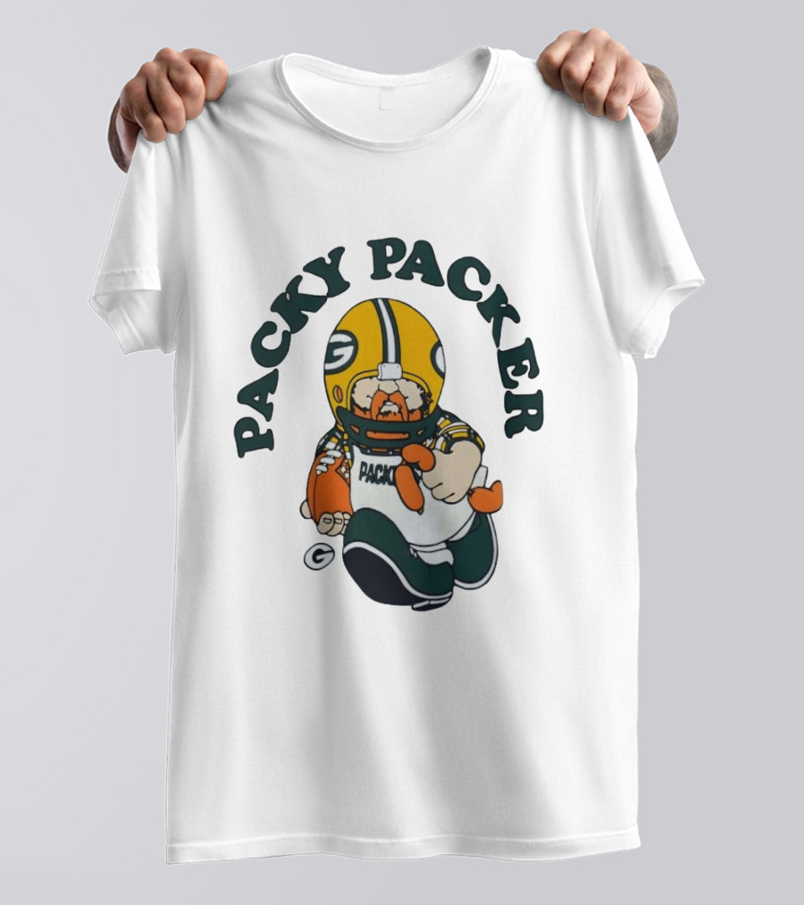 Packy Packer Green Bay Packers Football T-Shirt