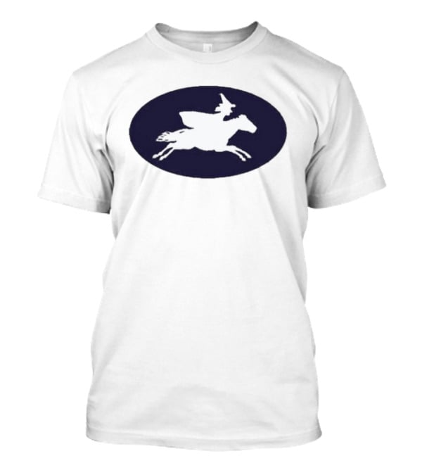 Witch Riding Horse Halloween T-Shirt