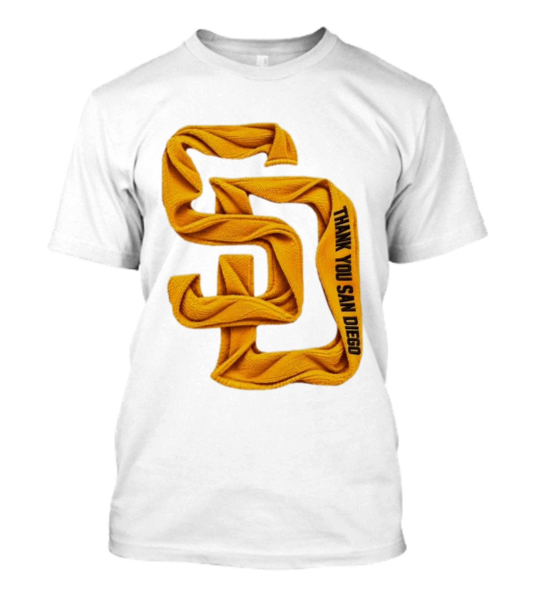 San Diego Padres Thank You San Diego SD Scarf T-Shirt