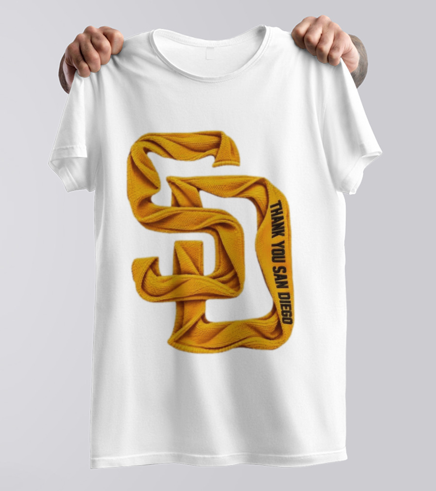 San Diego Padres Thank You San Diego SD Scarf T-Shirt
