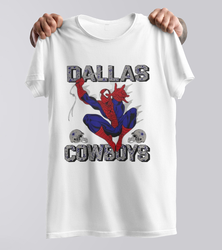 Dallas Cowboys Spider Man Marvel Super Hero NFL T-Shirt