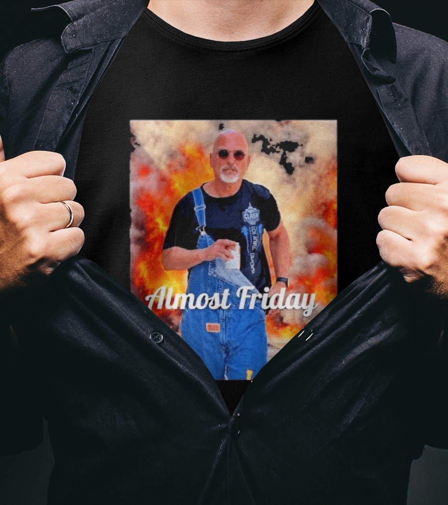 Almost Friday Howie Mandel Clash Explosion Scene T-Shirt