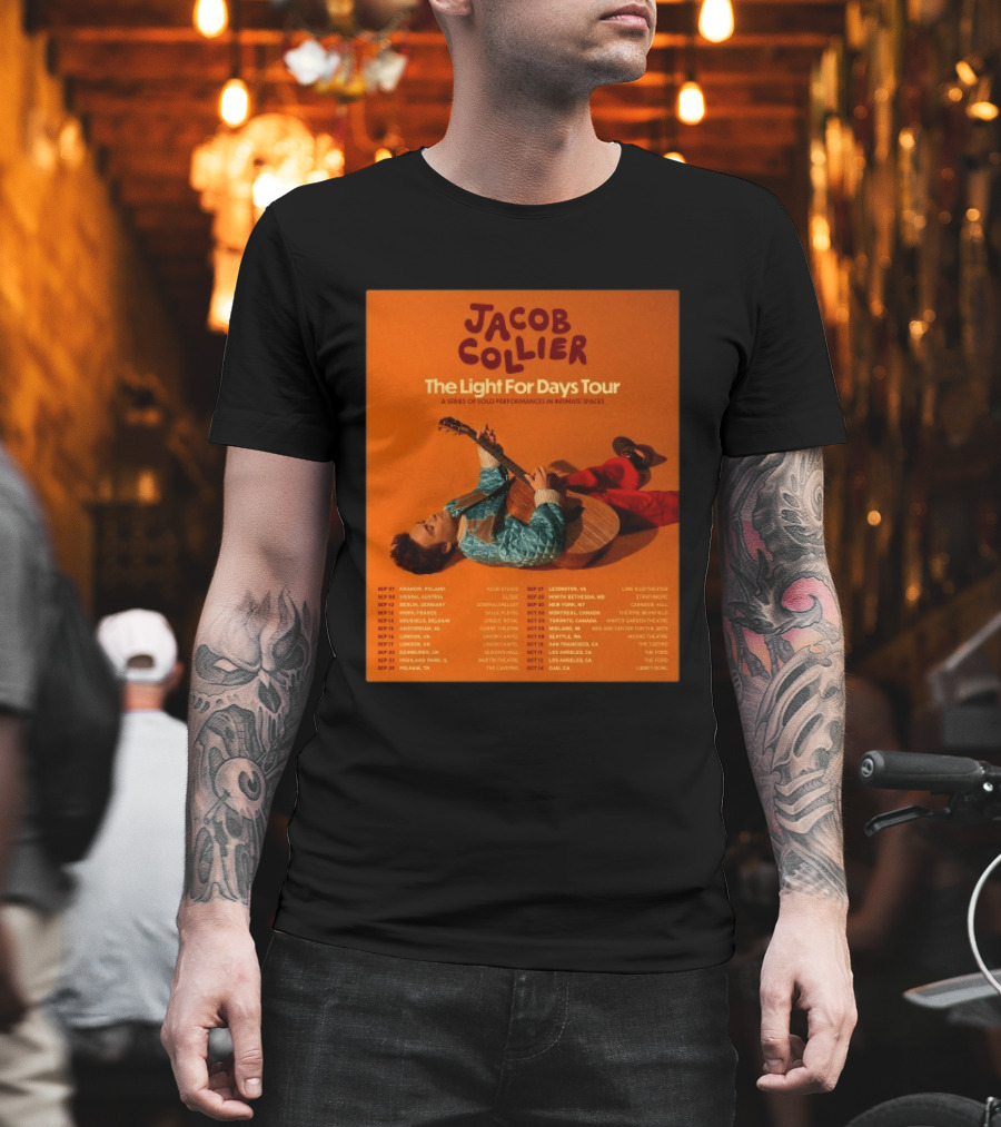 Jacob Collier The Light For Days Tour 2026 A Series Of Solo Performances In Intimate Spaces T-Shirt