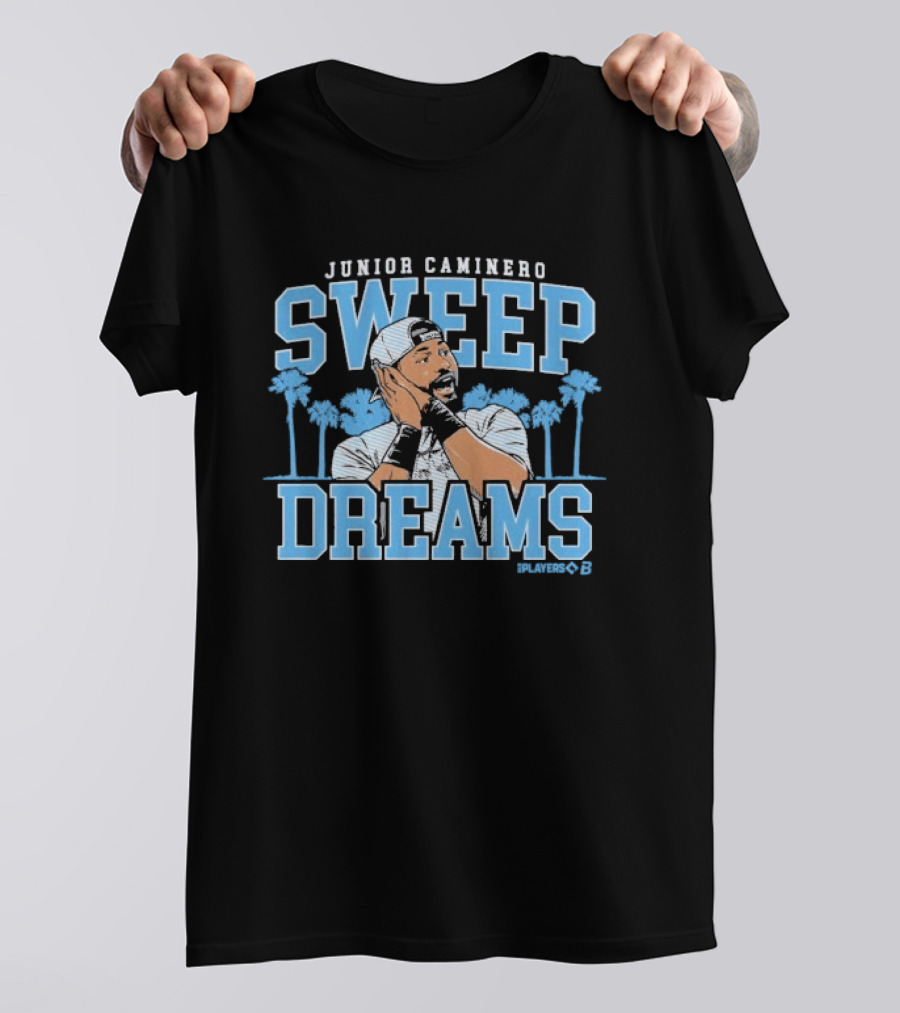 Junior Caminero Sweep Dreams Tampa Bay Rays Palms T-Shirt