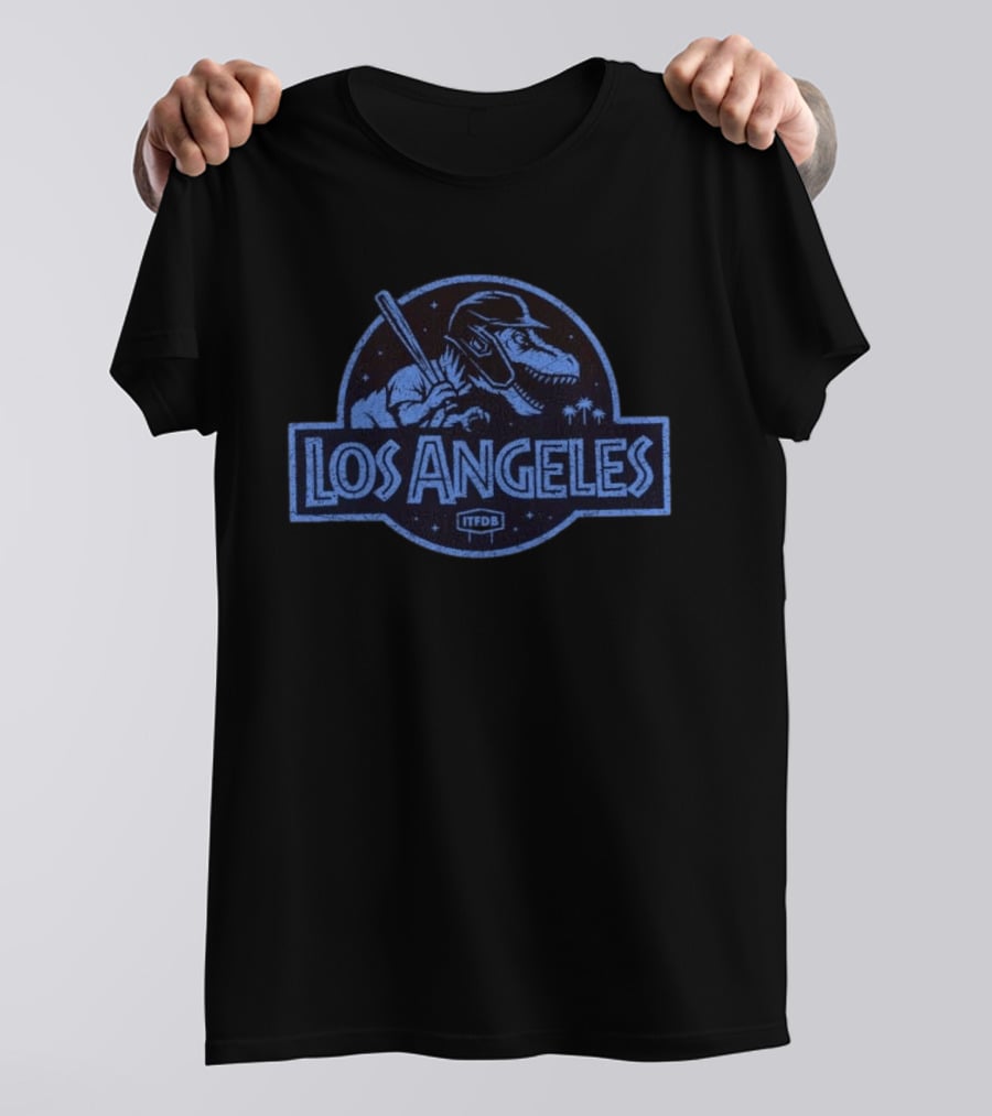 Los Angeles Rex ITFDB Baseball Distressed T-Shirt