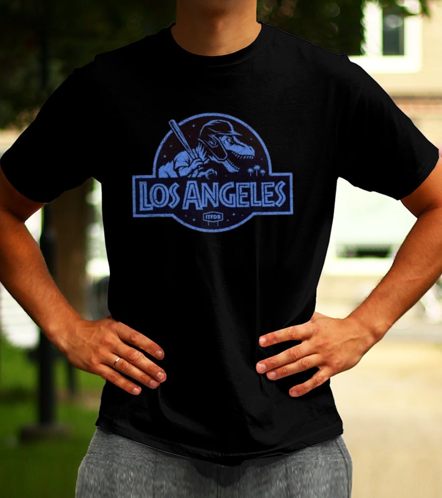 Los Angeles Rex ITFDB Baseball Distressed T-Shirt