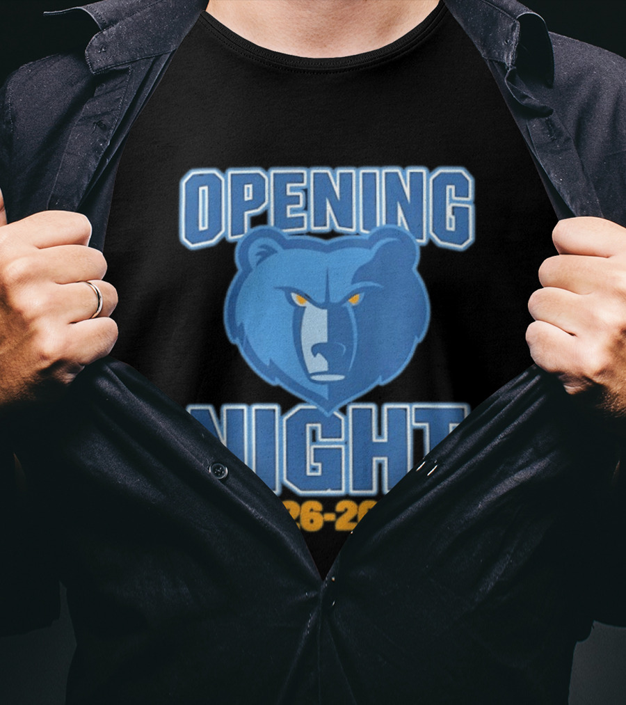 Opening Night 2026 2027 Memphis Grizzlies T-Shirt
