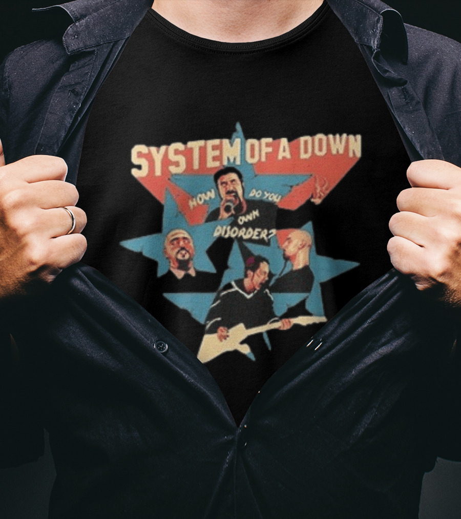 System Of A Down How Do You Own Disorder Toxicity Star Band Members T-Shirt