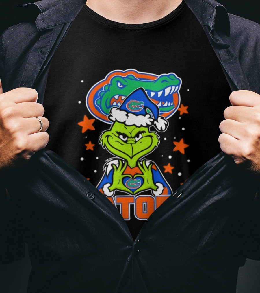 Florida Gators Grinch Christmas College Football Fan T-Shirt