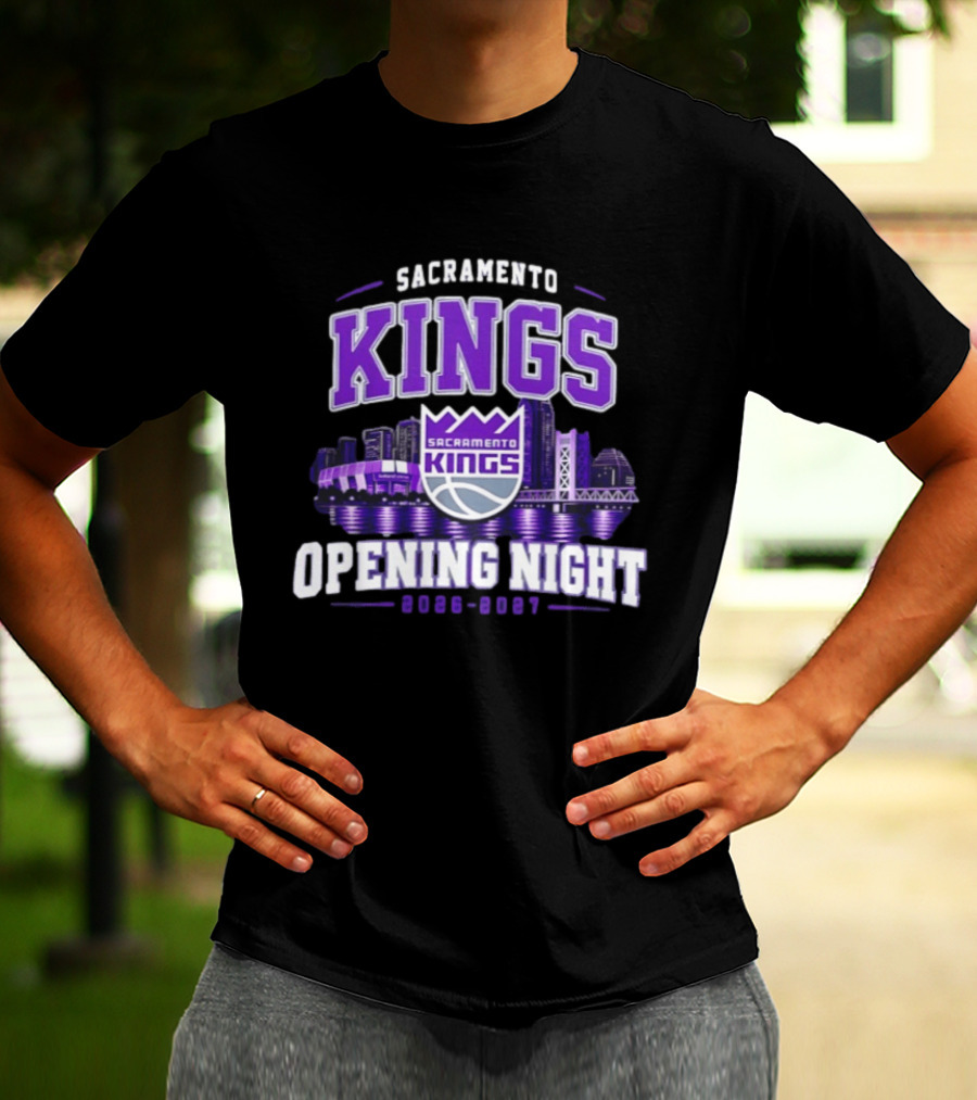 Sacramento Kings Opening Night 2026 2027 City Skyline T-Shirt