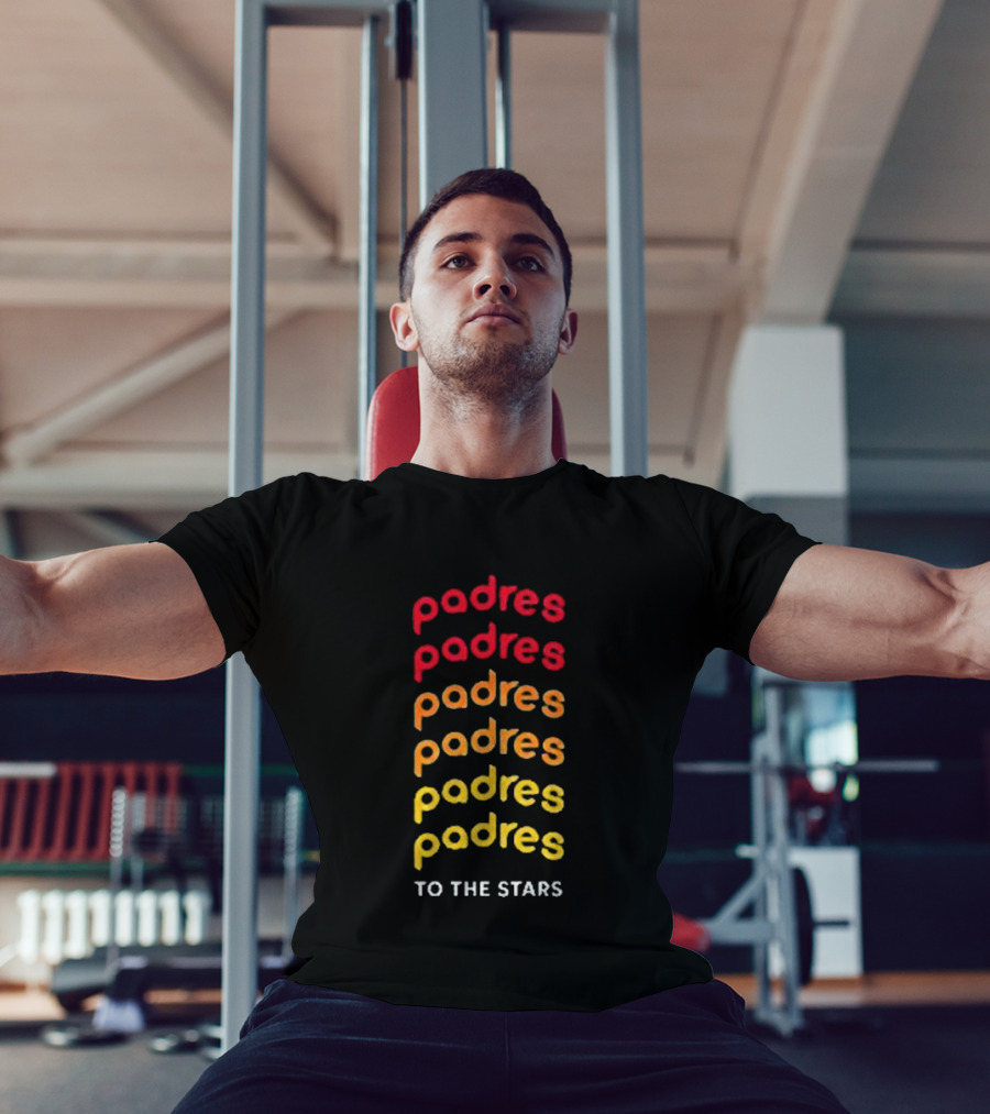 Padres Gradient Spectrum To The Stars Tom Delonge T-Shirt