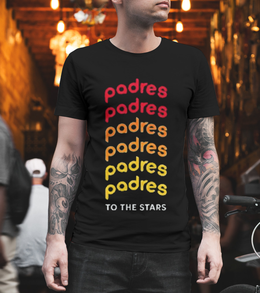 Padres Gradient Spectrum To The Stars Tom Delonge T-Shirt