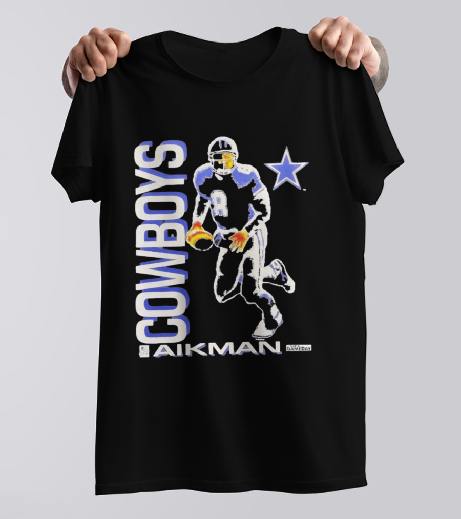 Cowboys Aikman 8 Dallas Star Gameday T-Shirt