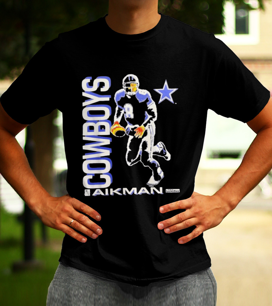 Cowboys Aikman 8 Dallas Star Gameday T-Shirt
