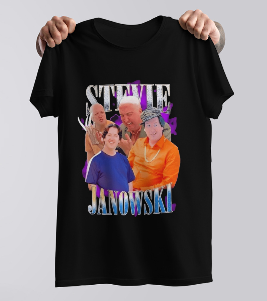 Stevie Janowski Comedy Collage Bootleg T-Shirt