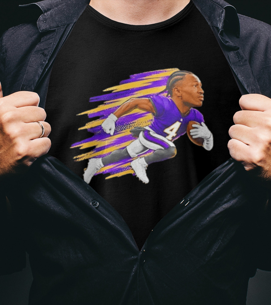 Baltimore Ravens Zay Flowers Run 4 Run NFL Cartoon T-Shirt