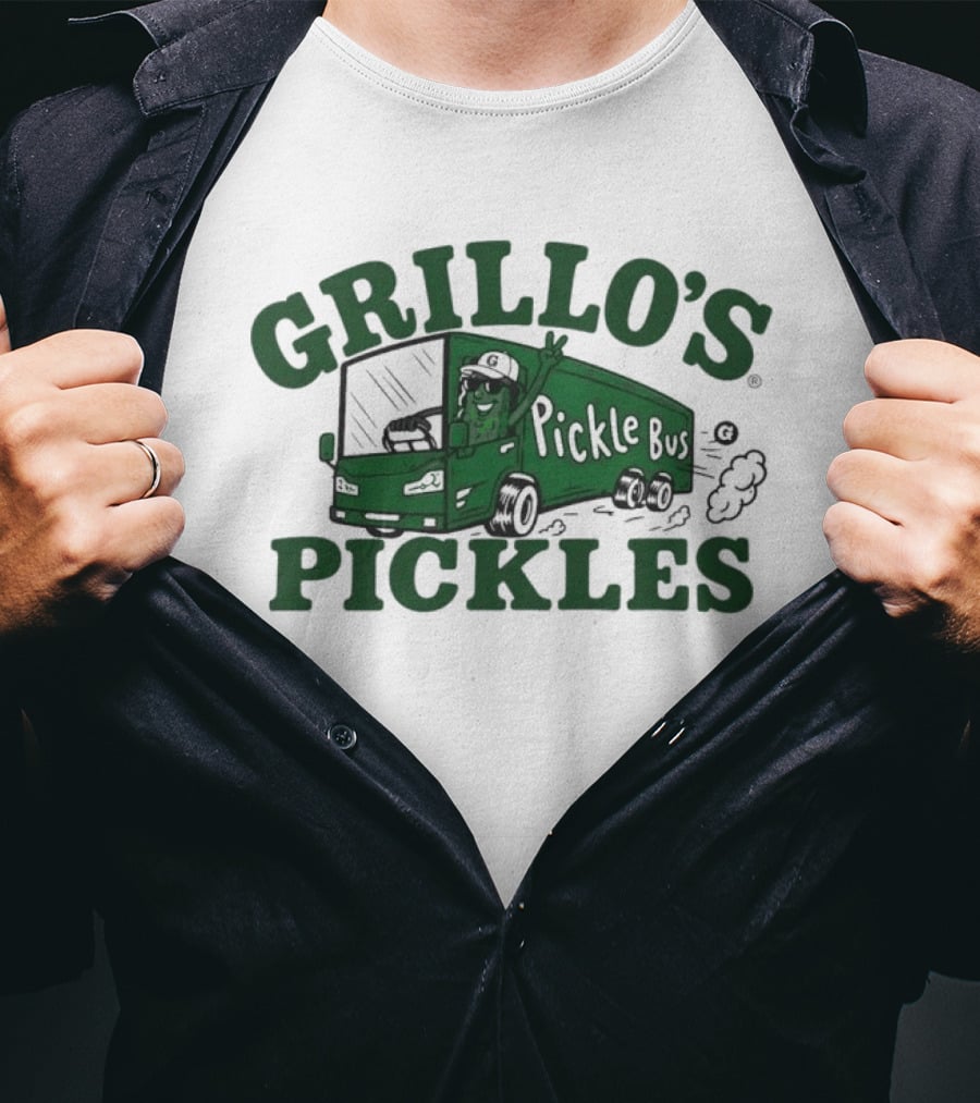 Basement Grillo's Pickles Pickle Bus T-Shirt