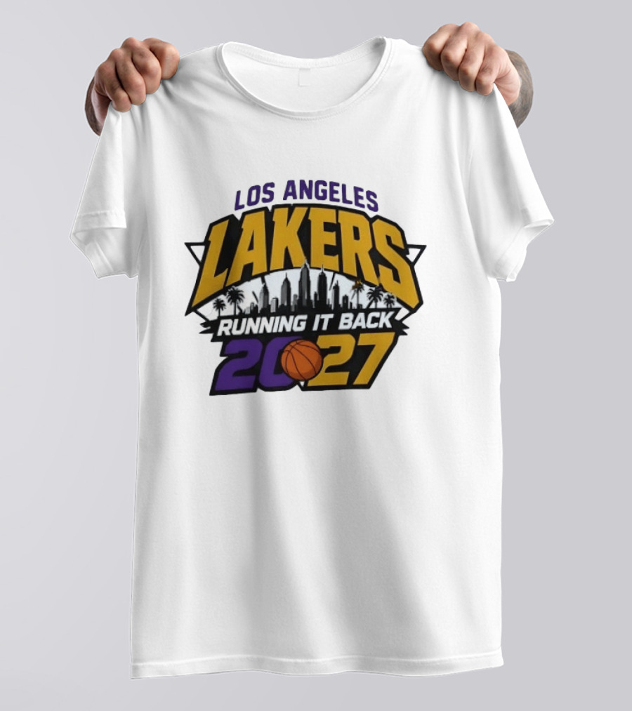 Los Angeles Lakers Running It Back Skyline NBA 2027 T-Shirt