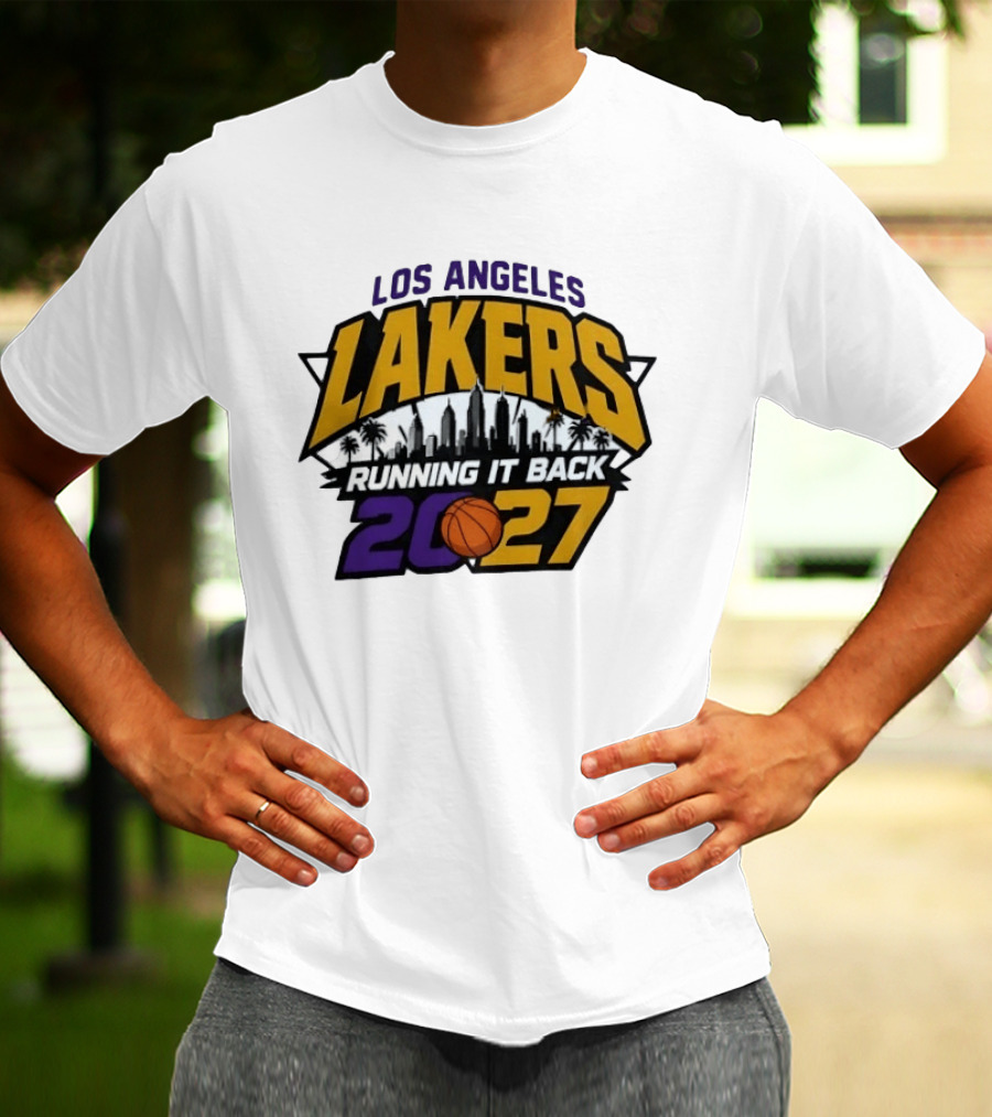Los Angeles Lakers Running It Back Skyline NBA 2027 T-Shirt