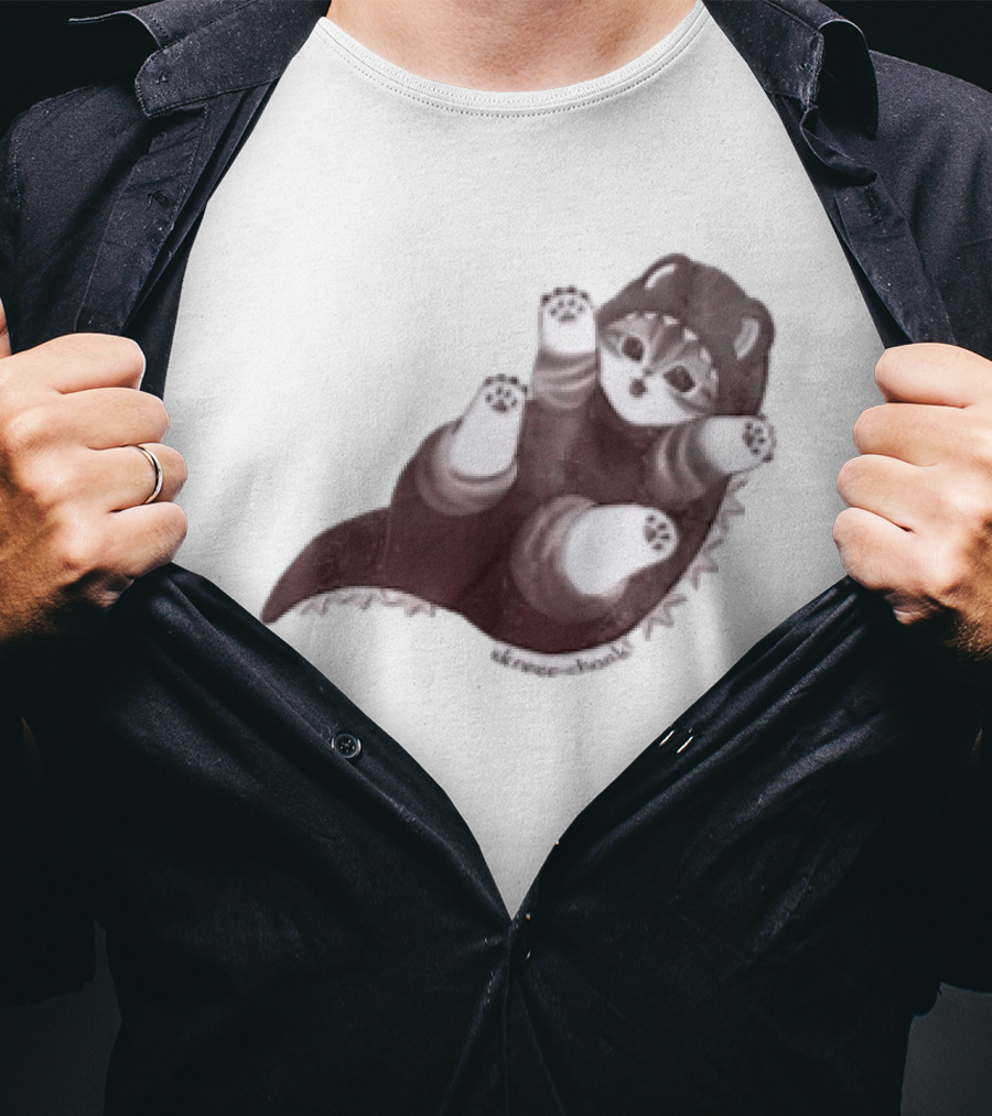 Mofusand Skreeonk Kaiju Cat Paws Playful T-Shirt