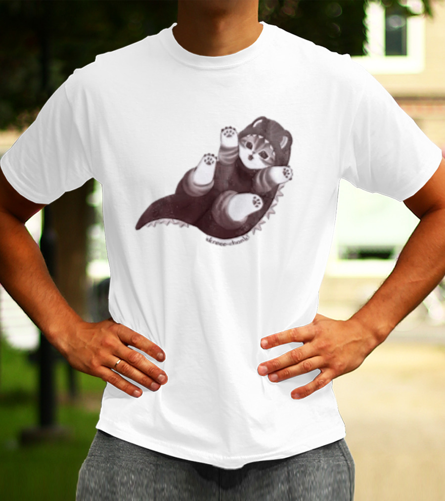 Mofusand Skreeonk Kaiju Cat Paws Playful T-Shirt