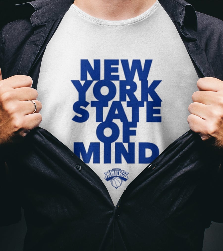 New York Knicks New York State Of Mind Knicks Basketball T-Shirt