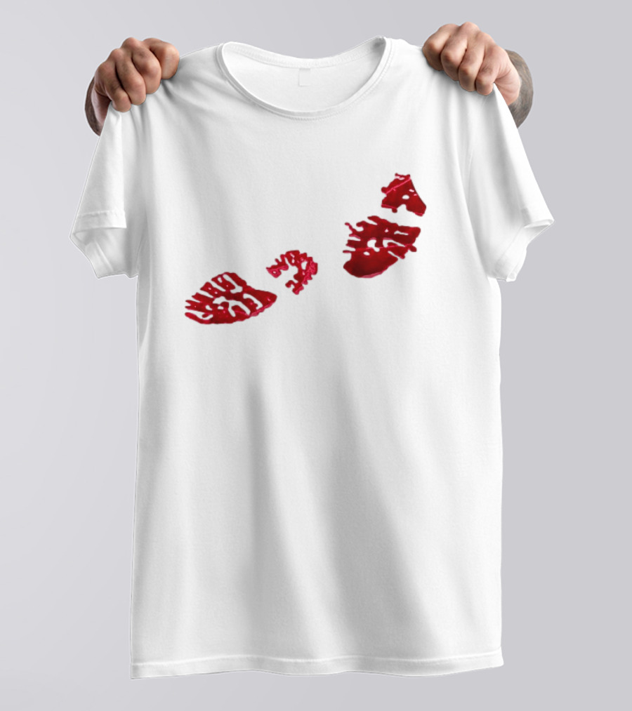 Night Lovell Bloodprints Dark Aesthetic T-Shirt