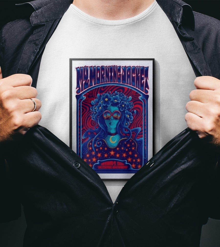 My Morning Jacket San Francisco October 9 2026 Psychedelic Floral Woman T-Shirt