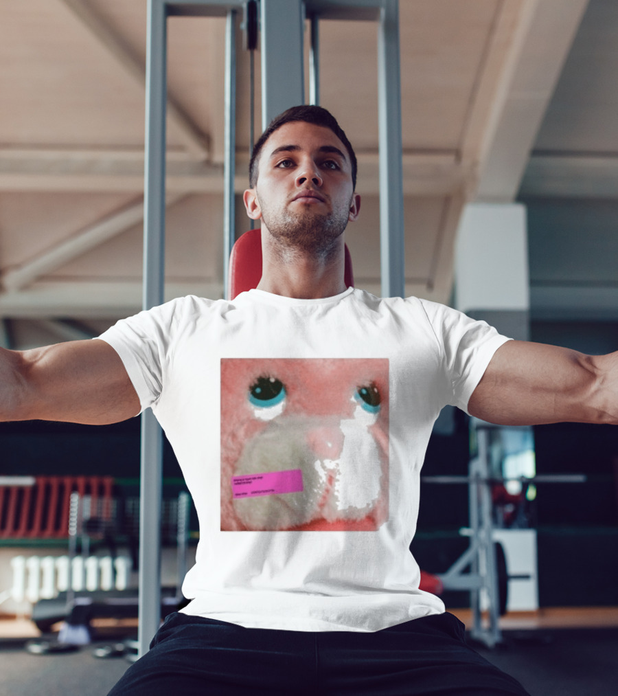 Royel Otis Hickey Album Pink Fluffy Bunny Face T-Shirt