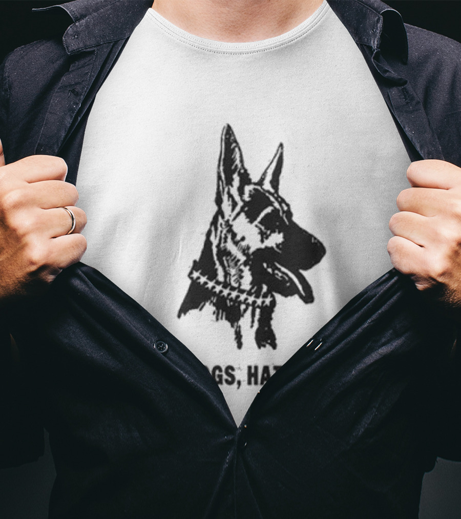 Twojeys Love Dogs Hate Opps Property Of No One T-Shirt
